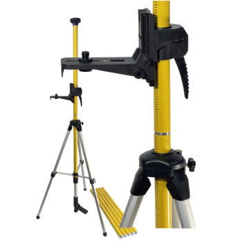 Tyczka rozporowa do niwelatorów krzyżowych 4.8m ze statywem